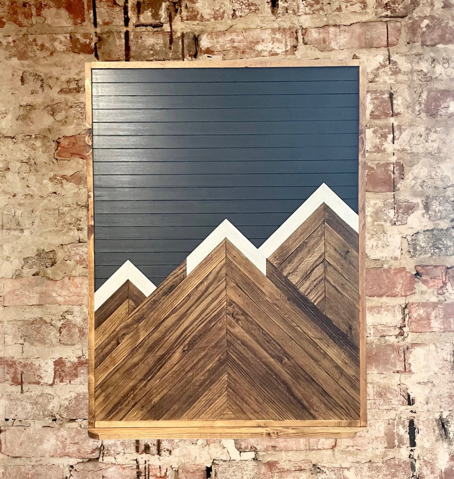 Rustic Electrical Panel Cover - Carbon Gray Mountain Art Design- Custom Sizes Available -Breaker Box Panel Cover - Wall Decor - Modern art