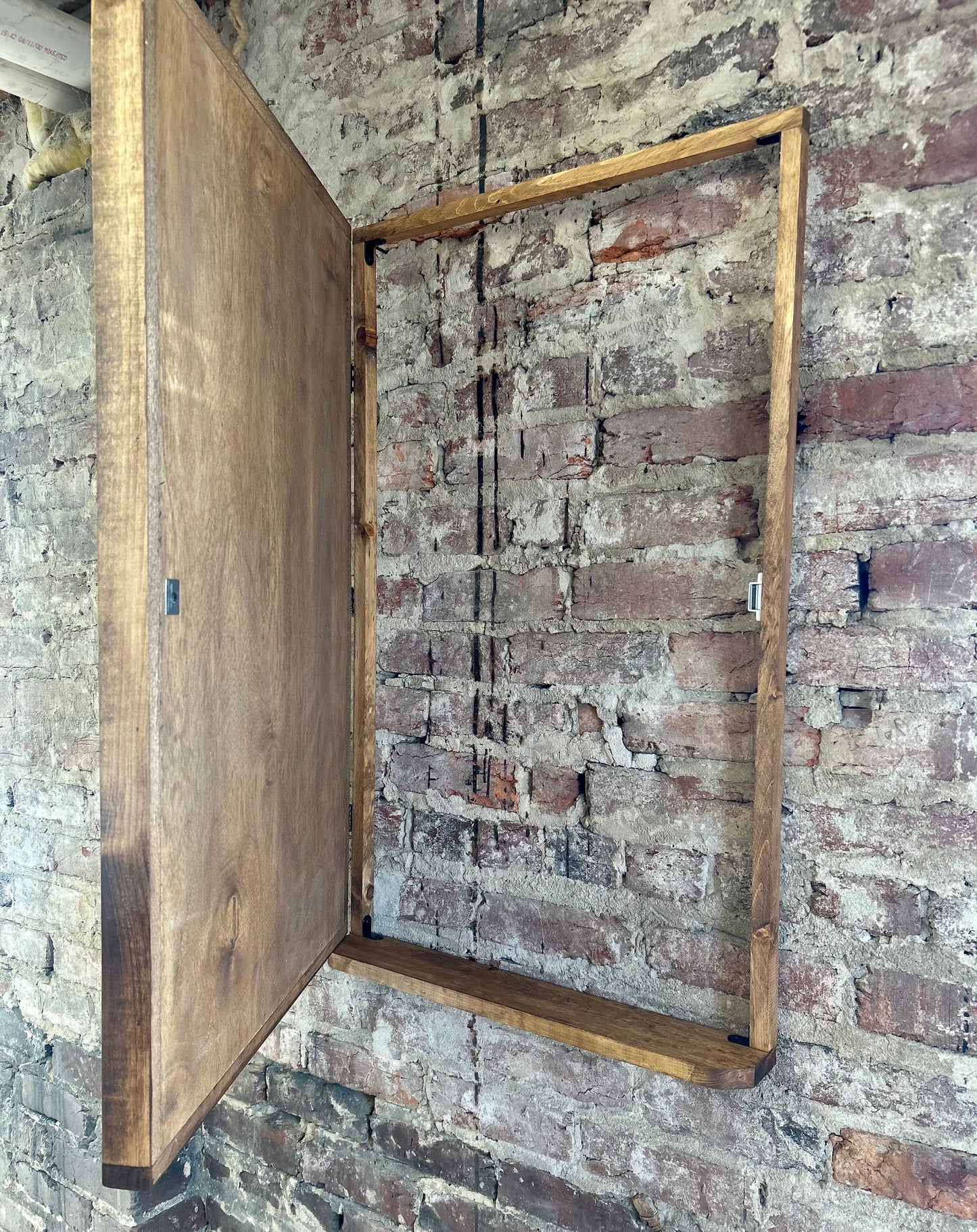 Rustic Electrical Panel Cover - Orange Maroon sky Mountains with trees - Custom Sizes Available - Breaker Box Panel Cover - Wall Decor