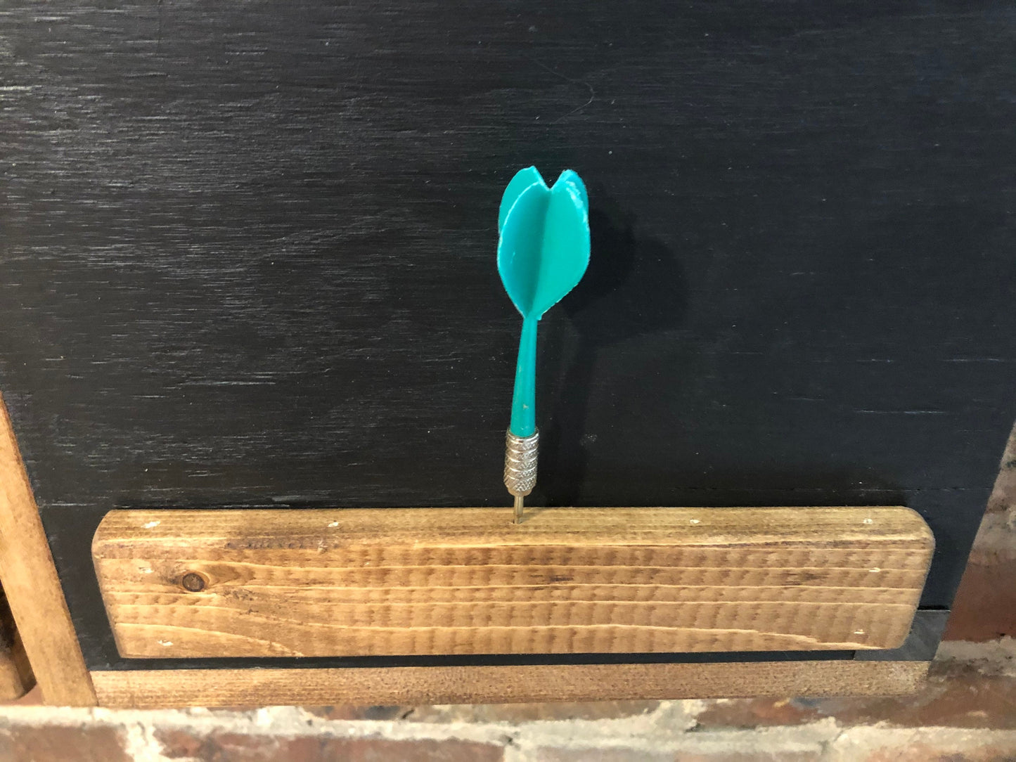 Rustic Dartboard Cabinet- Desert Mountain Design- Arizona Artwork- 24”x24” - Rustic Cabinet - Game Room / Man Cave Art - Wall Decor