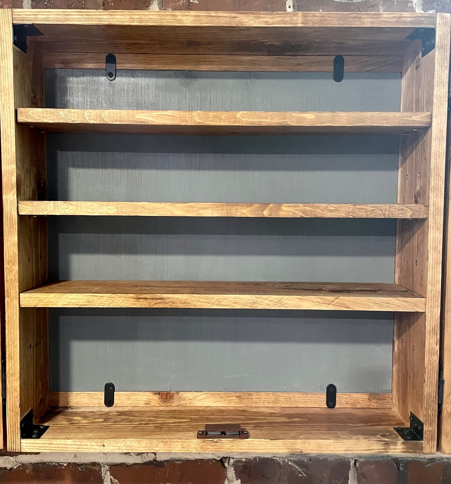 Rustic Mountain Cabinet 30”x24” or 30"x20" Sunset Mountain Art - Bathroom Art - Medicine Cabinet- Liquor Cabinet - Rustic Cabinet