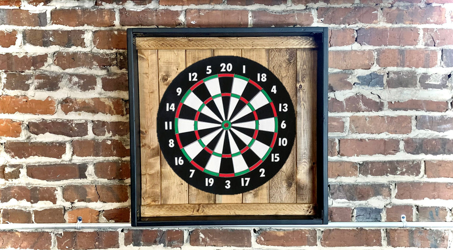 Rustic Dartboard Cabinet - 24”x24” - Rustic Cabinet - Game Room / Man Cave Art - Wall Decor - Cabinet