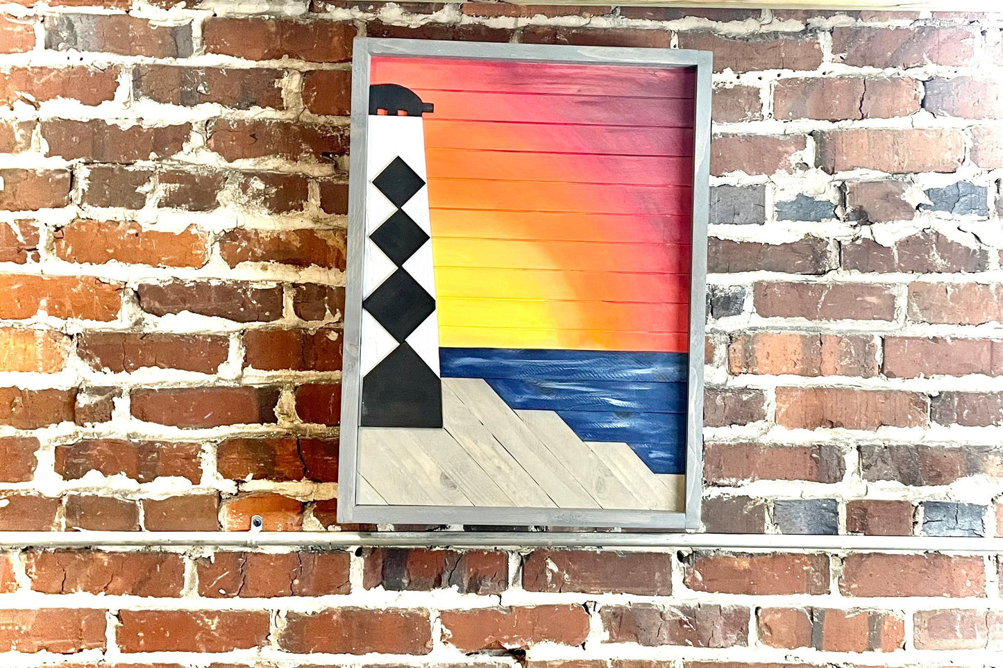 Rustic Cabinet 17”x20”or 24”x18”- (Single Door) Lighthouse Art - Bathroom Cabinet-Liquor Cabinet - Rustic Cabinet - Medicine Cabinet