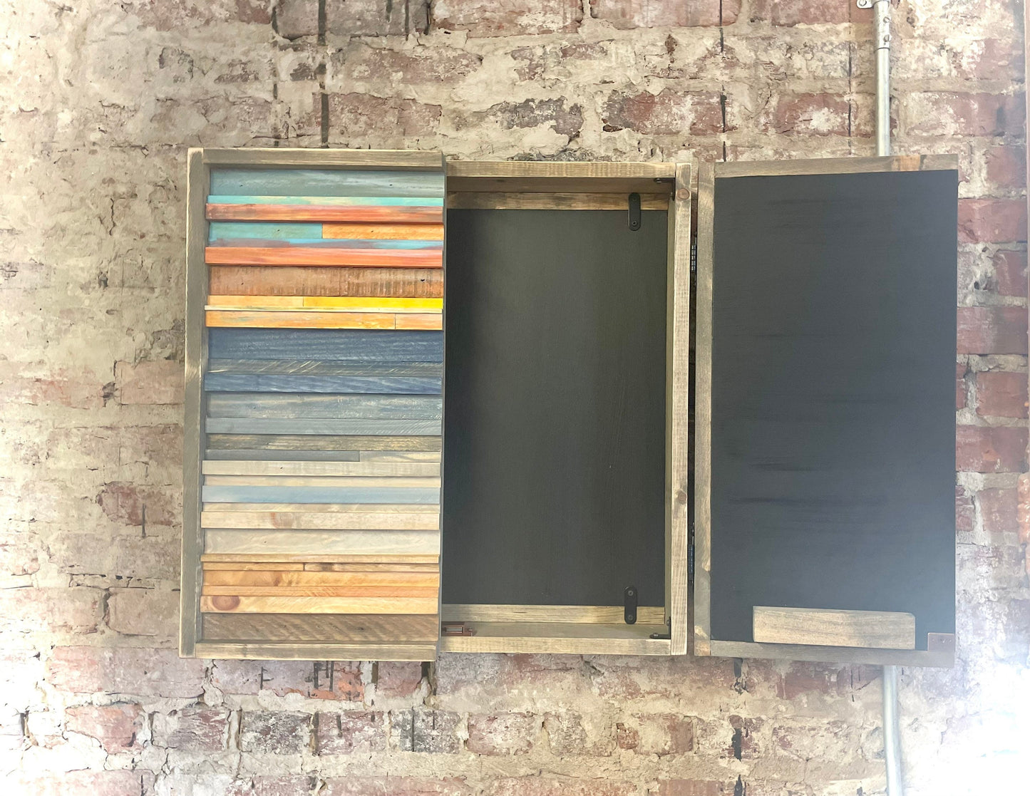 Rustic Dartboard Cabinet 24”x24” - Rustic Coastal Design- Rustic Cabinet - Gameroom Art - Wall Decor - Modern art - Modern dartboard cabinet