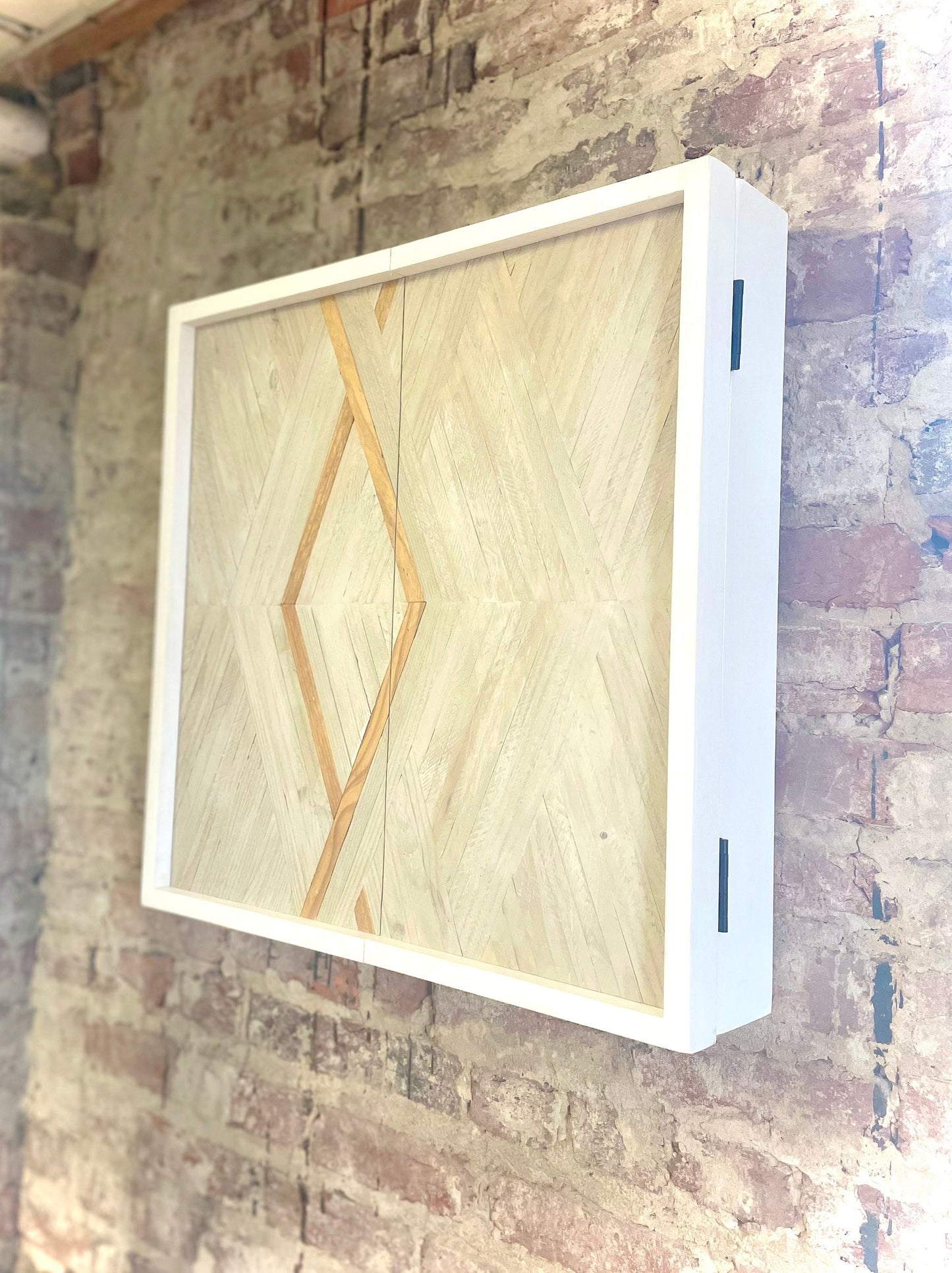 Rustic Dartboard Cabinet 24”x24”-Rustic Boho Art Design- Rustic Cabinet - Gameroom Art - Wall Decor - Modern art - Modern dartboard cabinet