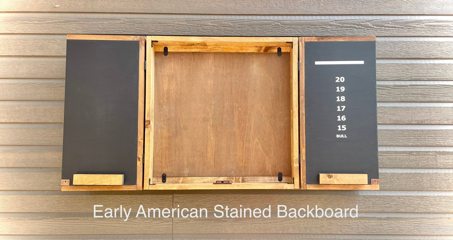 Rustic Dartboard Cabinet 26”x26”-Rustic Boho Art Design- Rustic Cabinet - Gameroom Art - Wall Decor - Modern art - Modern dartboard cabinet