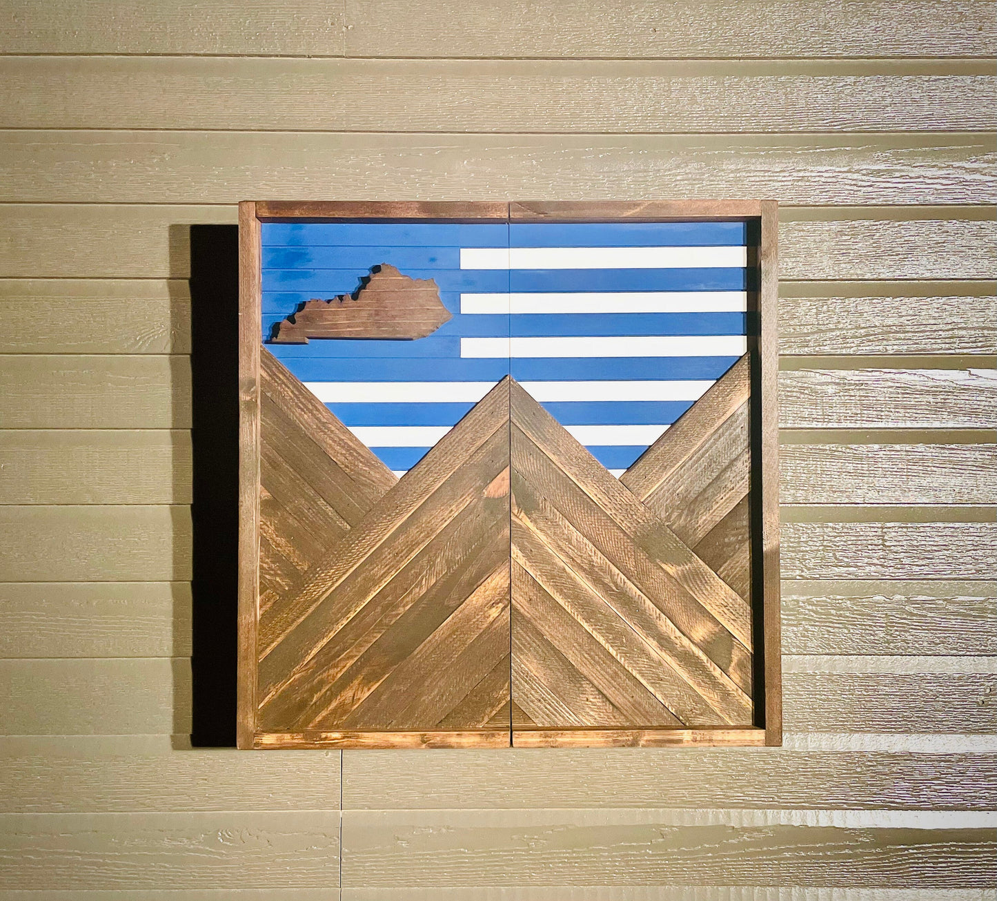 Rustic Dartboard Cabinet - Rustic Virginia Tech Flag - Rustic Cabinet - 24”x24” - Game Room / Man Cave Art - Wall Décor