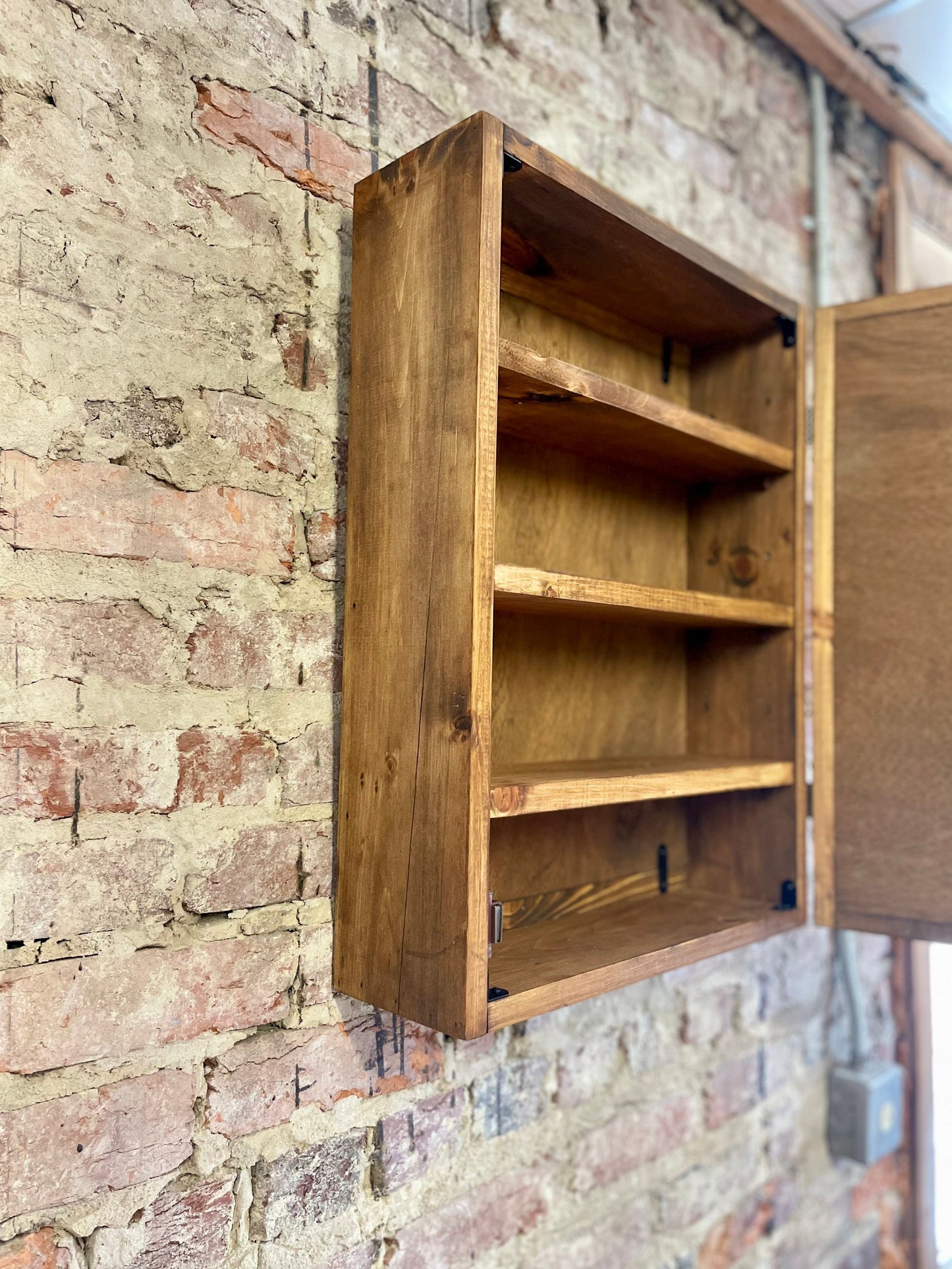 Rustic Mountain Cabinet 17”x20”or 24”x18”(Single Door)Sunset Trees Mountain Art - Bathroom Cabinet-Liquor Cabinet - Rustic Cabinet -Medicine
