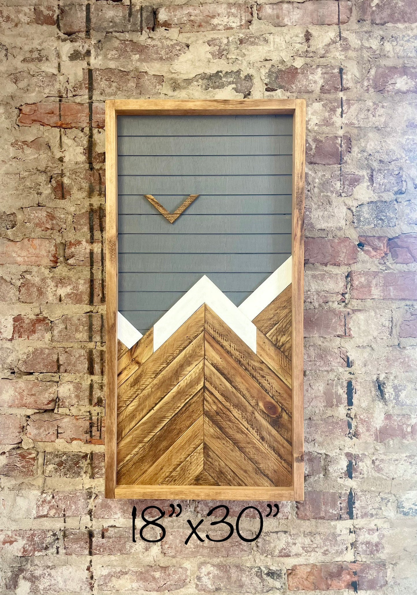 Rustic Mountain Cabinet 17”x20”or24”x18”- (Single Door) Gray Mountain Art-Bathroom Cabinet-Medicine Cabinet-Liquor Cabinet - Rustic Cabinet