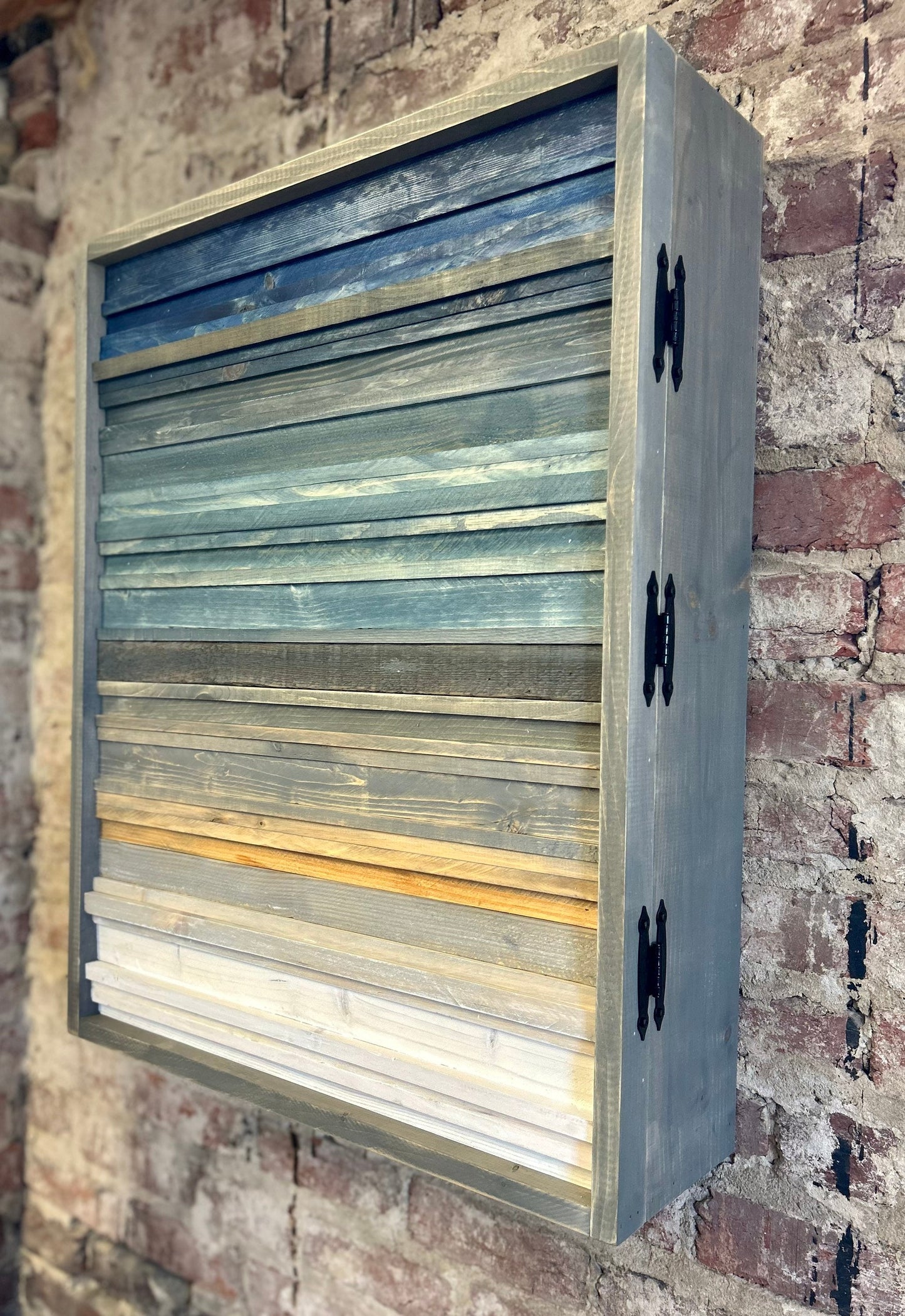 Rustic Cabinet (Single Door) - Multiple Sizes - Navy Coastal Art-Bathroom Cabinet-Medicine Cabinet-Liquor Cabinet - Rustic Cabinet