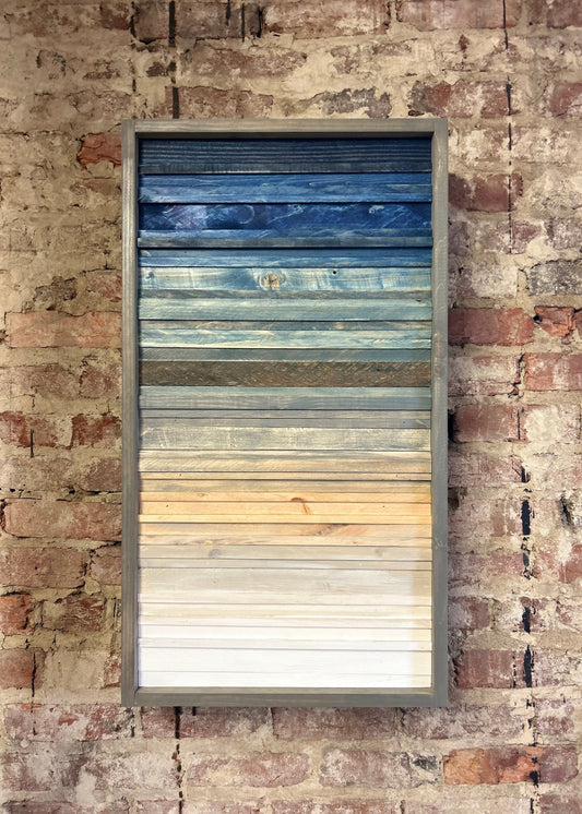 Rustic Cabinet (Single Door) - Multiple Sizes - Navy Coastal Art-Bathroom Cabinet-Medicine Cabinet-Liquor Cabinet - Rustic Cabinet