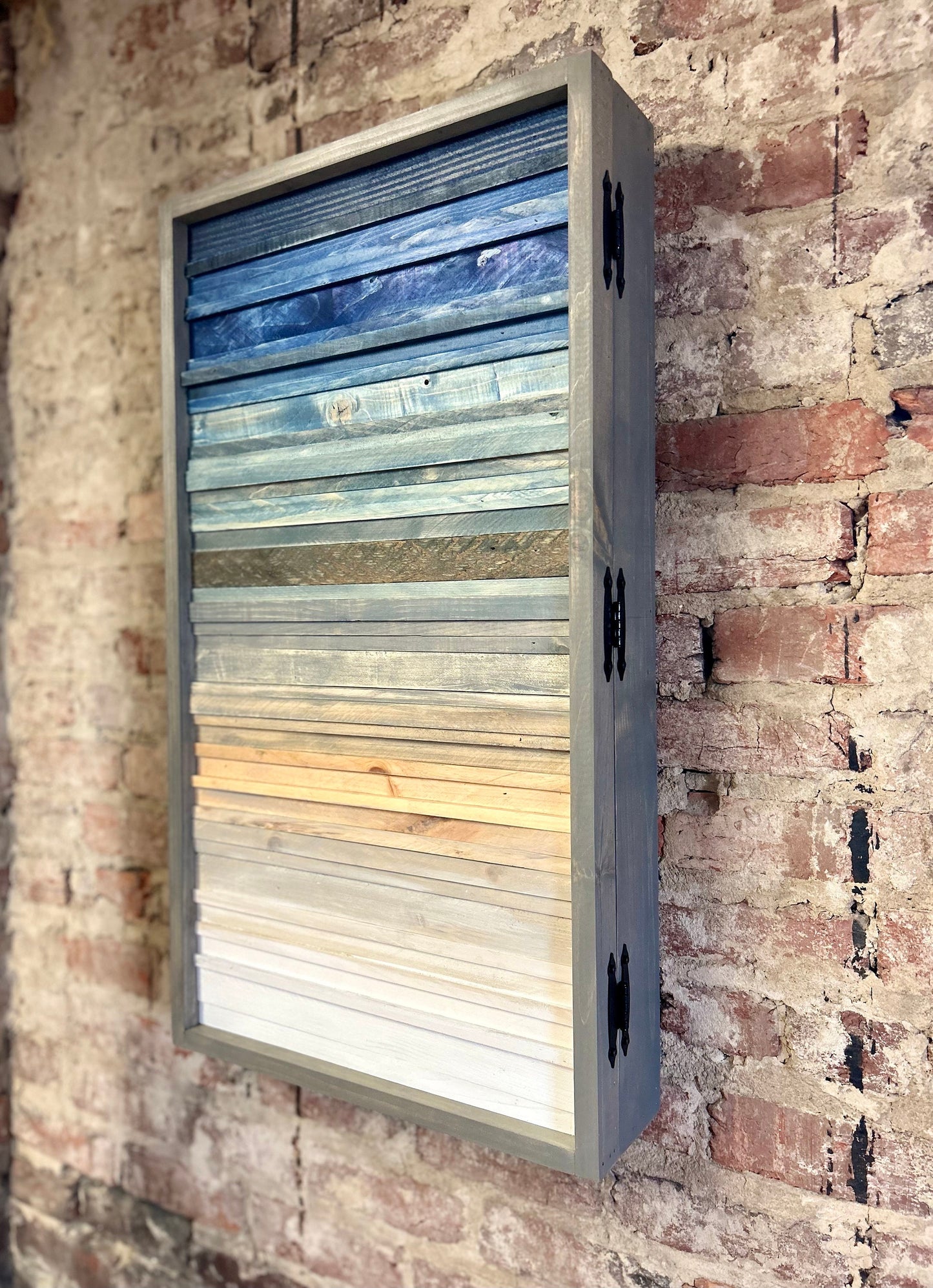 Rustic Cabinet (Single Door) - Multiple Sizes - Navy Coastal Art-Bathroom Cabinet-Medicine Cabinet-Liquor Cabinet - Rustic Cabinet