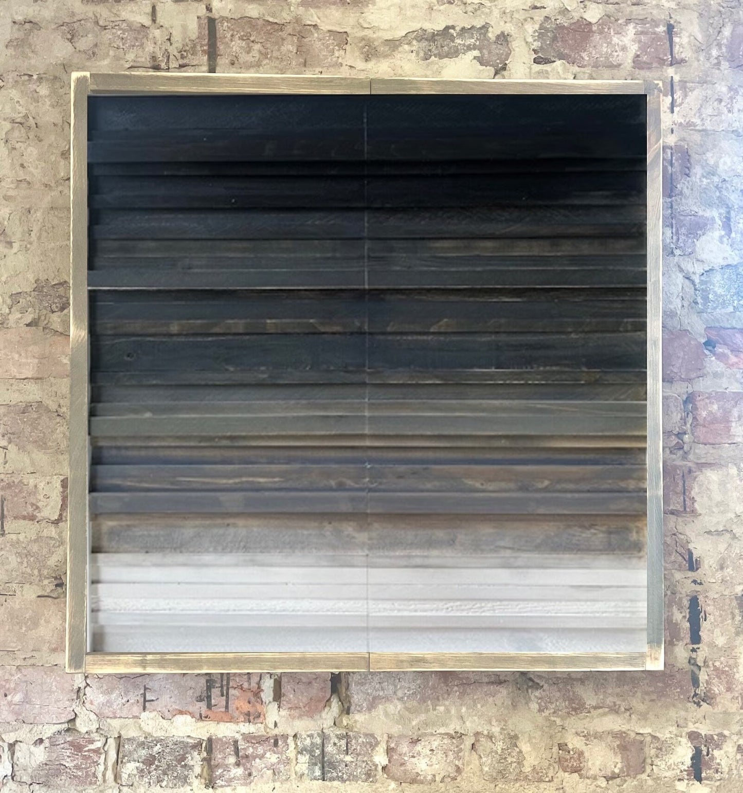 Rustic Dartboard Cabinet- Multiple Sizes- Rustic Black/white ombré Design- Rustic OUTDOOR Cabinet - Gameroom Art - Wall Decor - Modern art