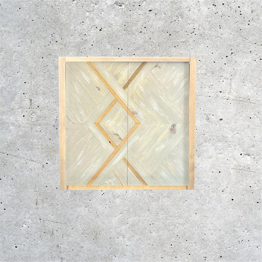 Rustic Dartboard Cabinet 26”x26”-Rustic Boho Art Design- Rustic Cabinet - Gameroom Art - Wall Decor - Modern art - Modern dartboard cabinet