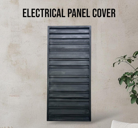 Rustic Electrical Panel Cover - Rustic Modern Art Design- Custom Sizes Available -Breaker Box Panel Cover - Wall Decor - Modern art