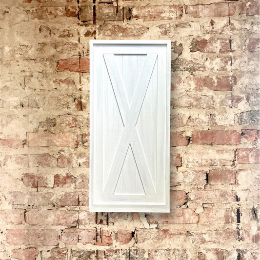 Rustic Electrical Panel Cover - Barn Door Art Design- Custom Sizes Available -Breaker Box Panel Cover - Wall Decor - Modern art