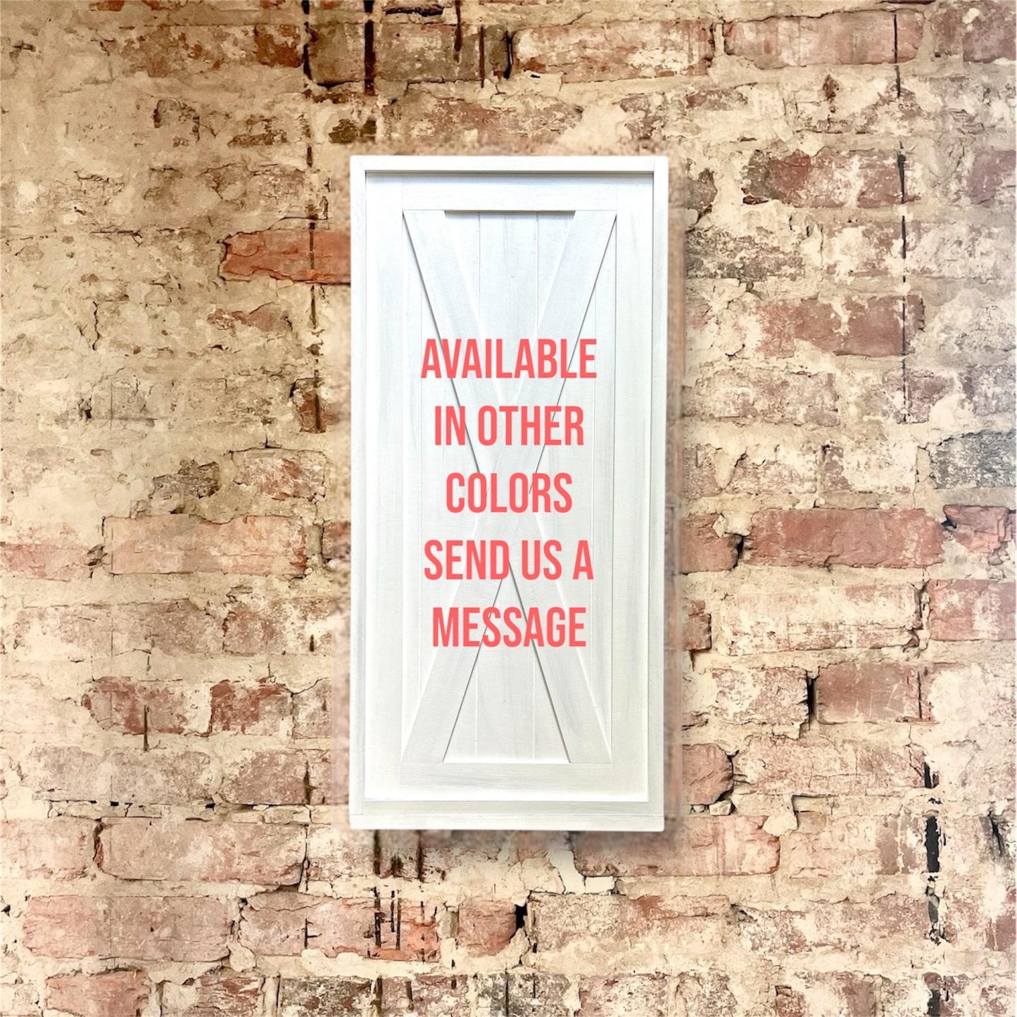 Rustic Electrical Panel Cover - Barn Door Art Design- Custom Sizes Available -Breaker Box Panel Cover - Wall Decor - Modern art